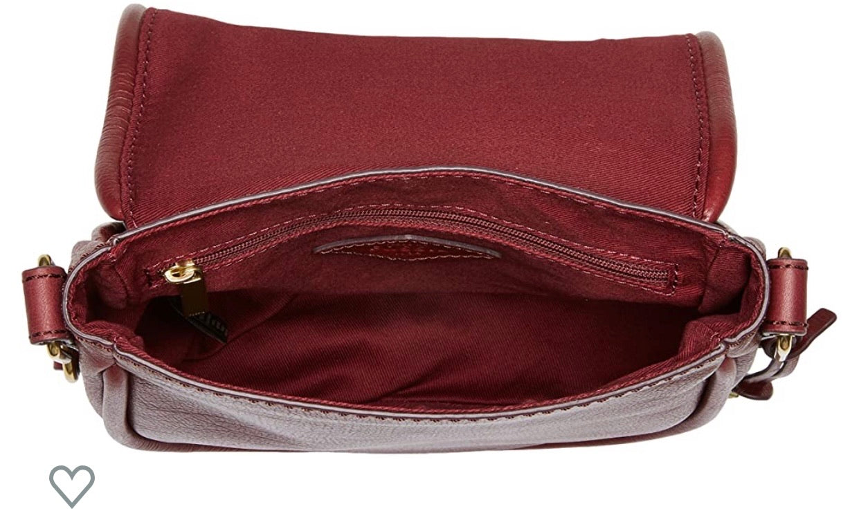 GENUINE FOSSIL RED LEATHER Shoulder Tote Bag Holdall Medium Dustbag £49.95  - PicClick UK